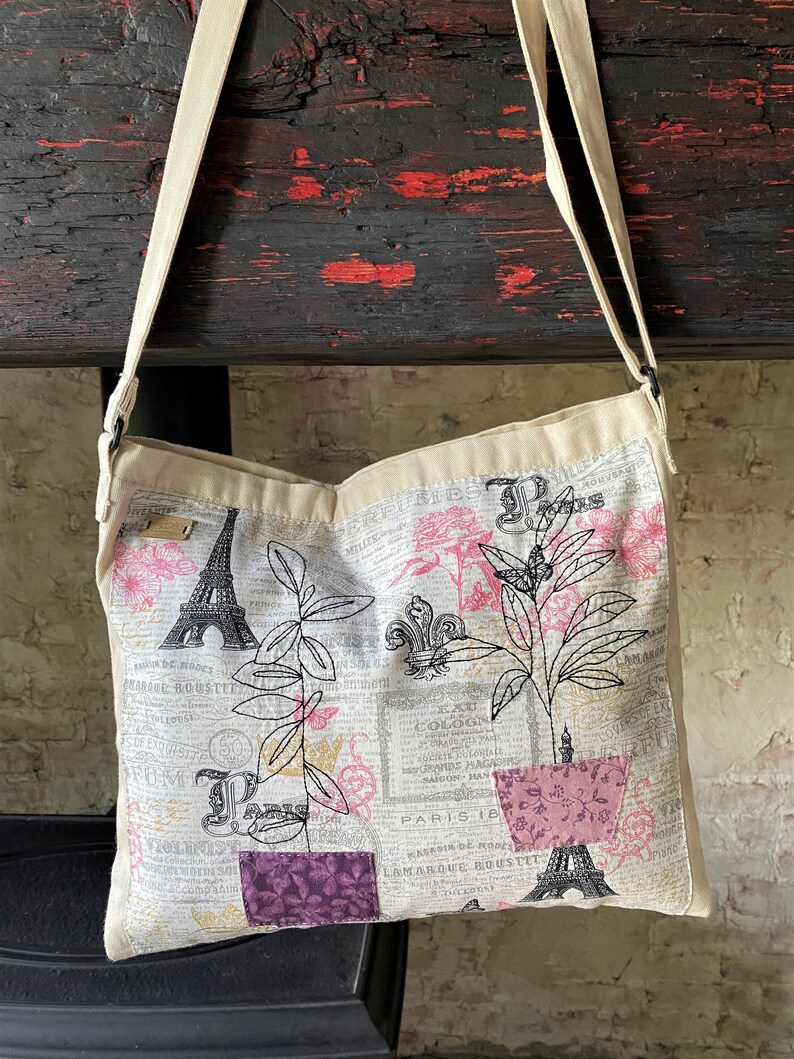 Boho Messenger Bag Zipper Messenger Bag Hand Embroidered Etsy