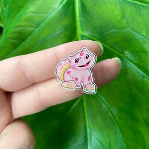 Concha Bulbasaur Cute Pin, Strawberry | Weatherproof Pin