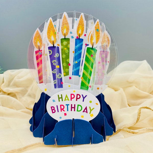 Birthday Snow Globe Etsy