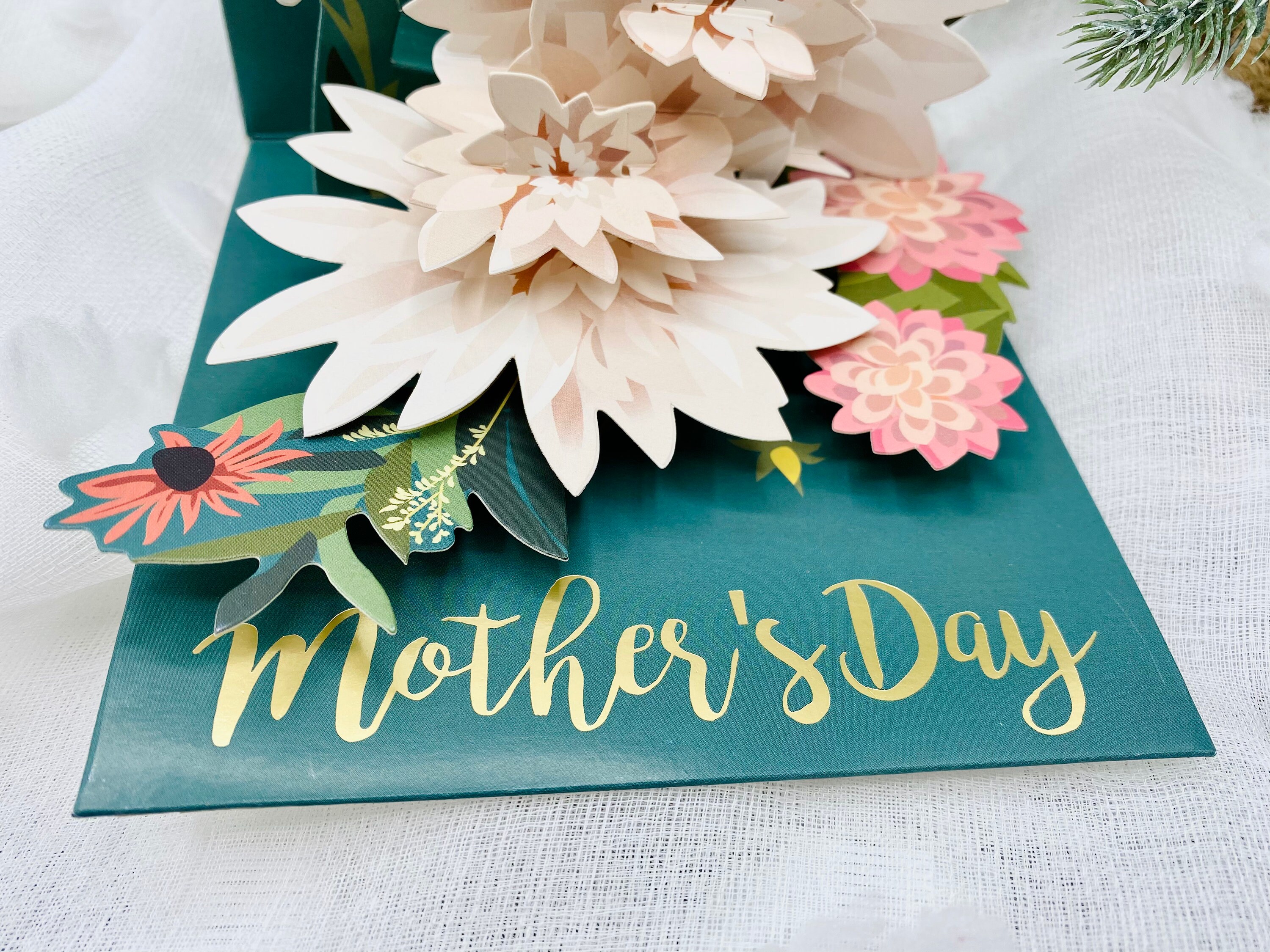 Flower Card, Pop up Card, 3D Card, Greeting Card, Mothers Day Card ...