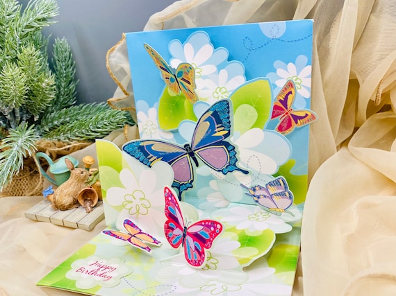 CNLITIHEKA Pop Up Flower Cards, Flower Bouquet Popup Greeting - View #5