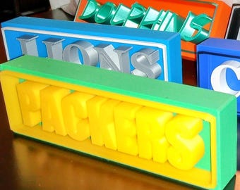 Nfl team signs  NFL TEAM SIGNS, nfl team nameplate, teams signs, custom nfl teams nameplates