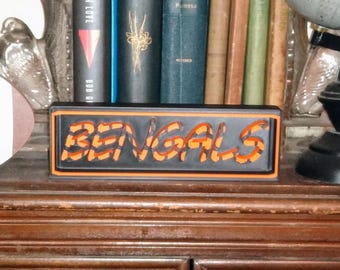 Nfl team signs  CINCINATTI BENGALS sign Name Plate team sign, nfl team nameplate/sign, BENGALS Sign!