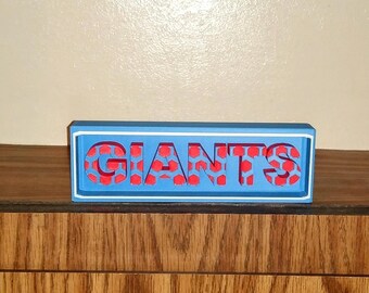 Nfl team signs  NEW YORK GIANTS sign Name Plate team sign, nfl team nameplate/sign, New York Giants Sign!