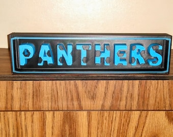 Nfl team signs  CAROLINA PANTHERS sign Name Plate team sign,NFL team nameplate/sign, Carolina Panthers Sign!