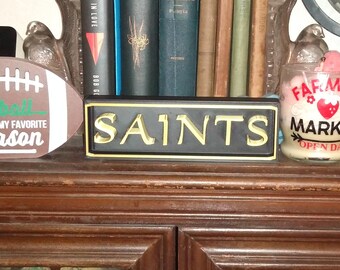 Nfl team signs  NEW ORLEANS SAINTS sign Name Plate team sign, nfl team nameplate/sign, New Orleans Saints Sign!