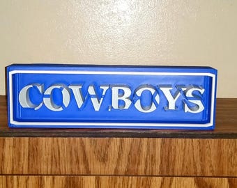 Nfl team signs  DALLAS COWBOYS sign Name Plate team sign, nfl team nameplate/sign, COWBOYS Sign!