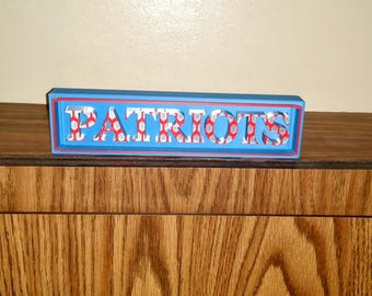 Nfl team signs  NEW ENGLAND PATRIOTS sign Name Plate team sign, nfl team nameplate/sign,New England Patriots Sign!
