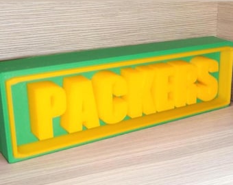 Nfl team signs  GREEN BAY PACKERS sign team nameplate/sign. Nfl teams signs, nfl team nameplates