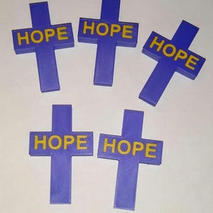3d printed POCKET CROSS, Multicolor Pocket Cross, Faith Cross, Spirituality Cross, Pocket Crosses