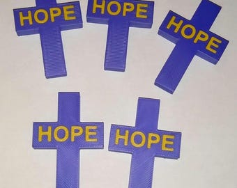 3d printed POCKET CROSS, Multicolor Pocket Cross, Faith Cross, Spirituality Cross, Pocket Crosses