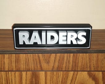 Nfl team signs  LAS VEGAS RAIDERS sign Name Plate team sign, nfl team nameplate/sign, Raiders Sign!