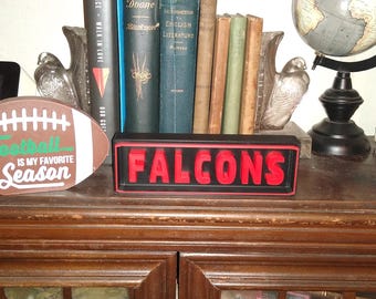 ATLANTA FALCONS SIGN Name Plate team sign, nfl team nameplate/sign,Falcons Sign!