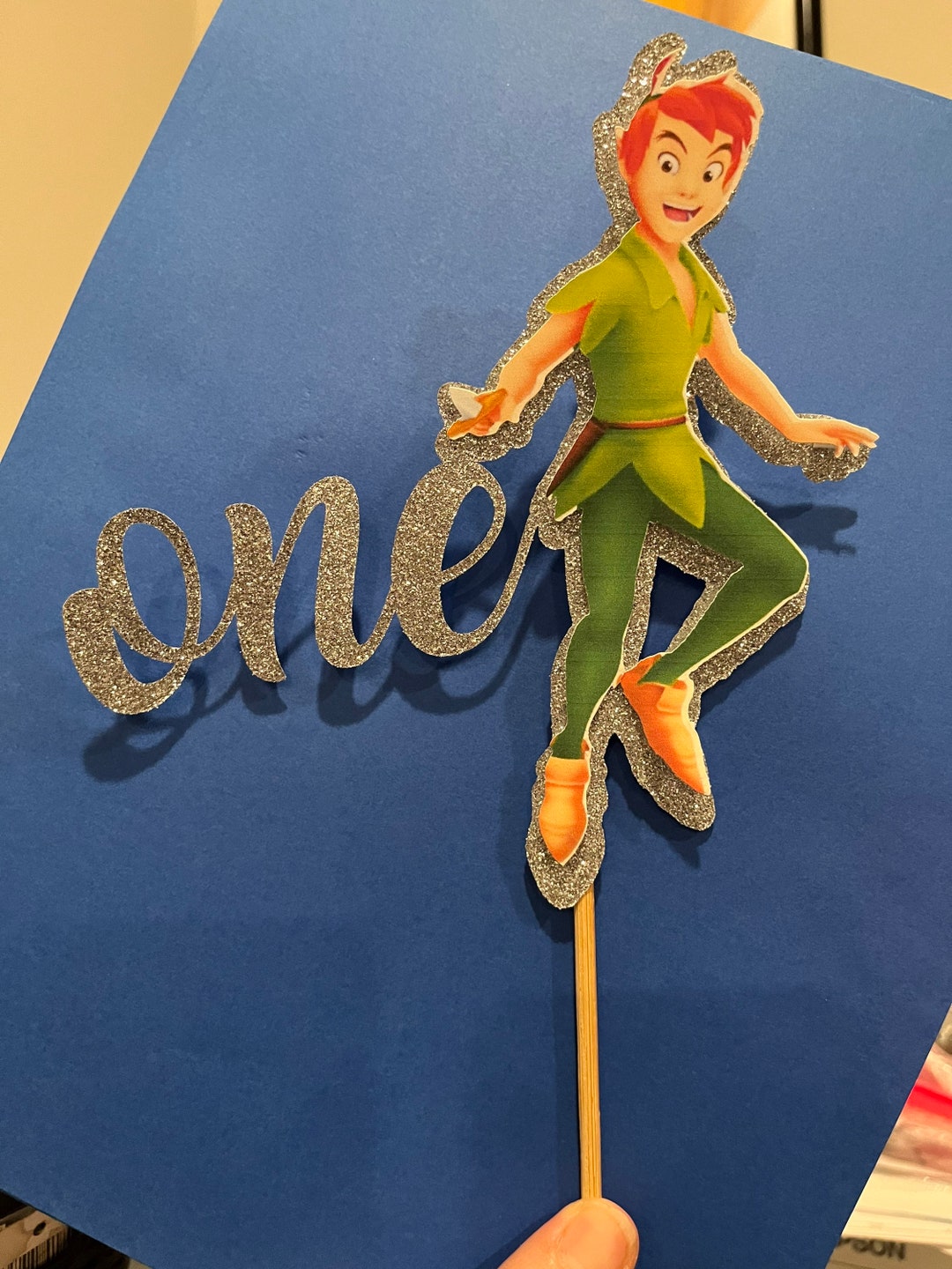 One Peter Pan Cake Topper, First Birthday Decor, Cake Topper Peter, Pan