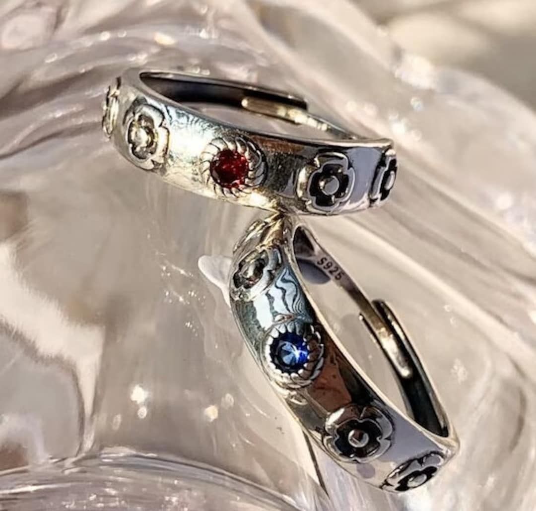 Couple's Set ~ Howls Moving Castle Rings (Adjustable) with FREE