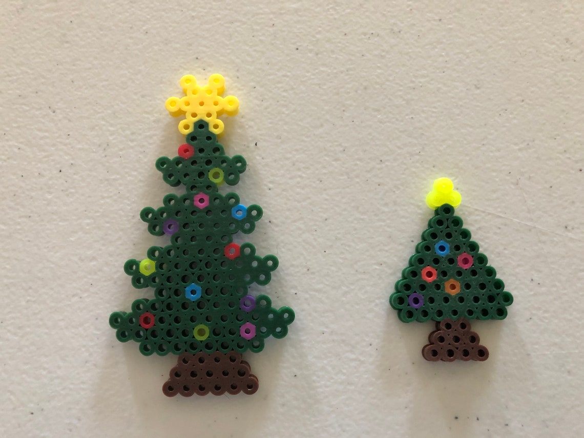 Perler Bead Christmas Tree Ornaments - Etsy