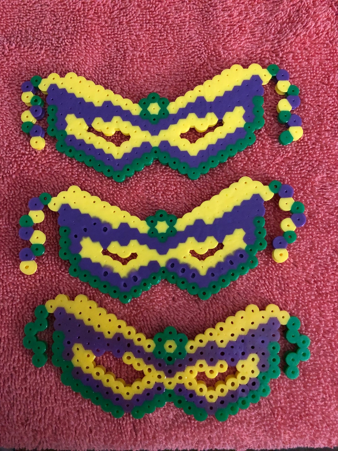 mardi gras perler bead patterns
