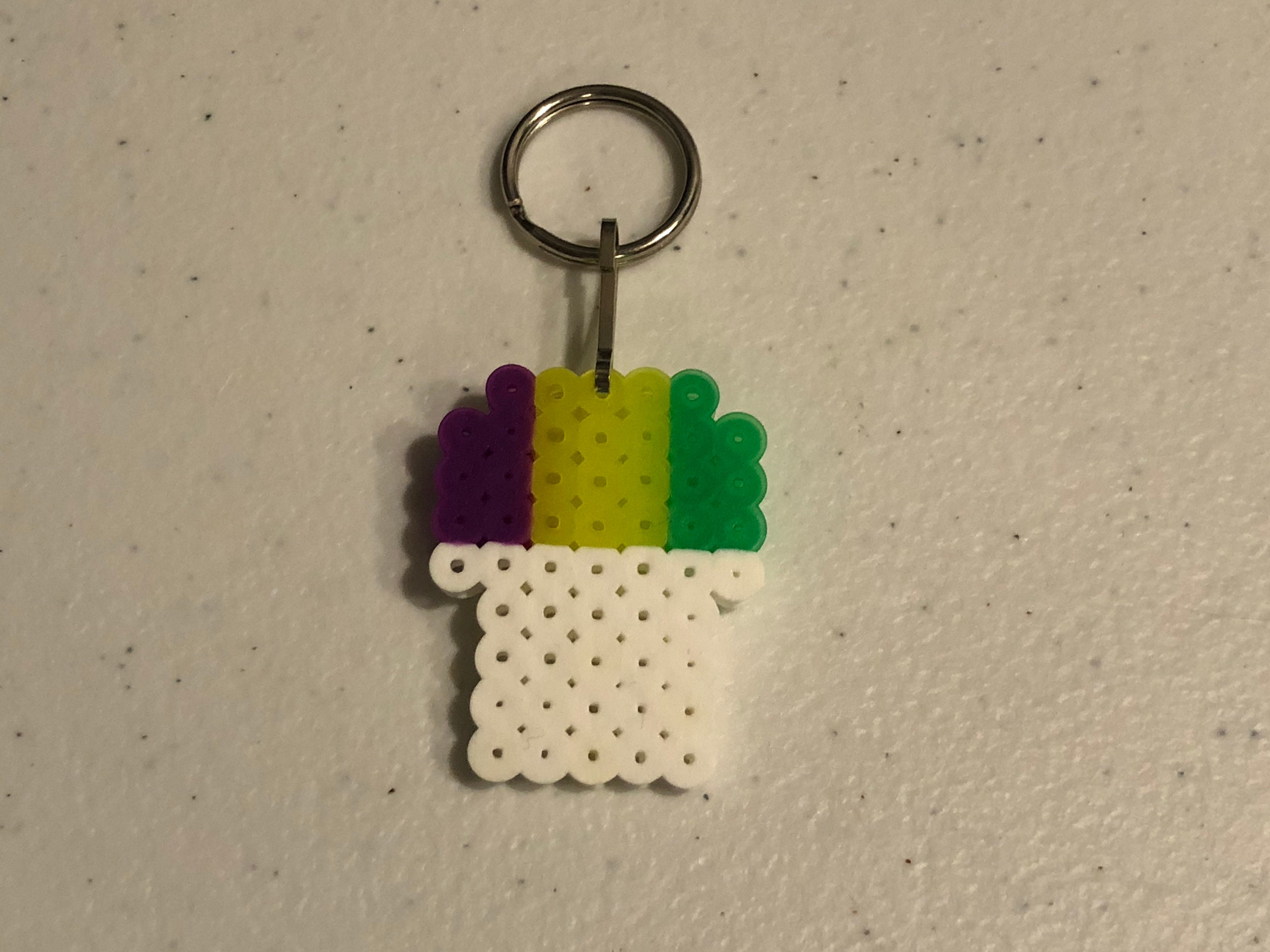 mardi gras keychain