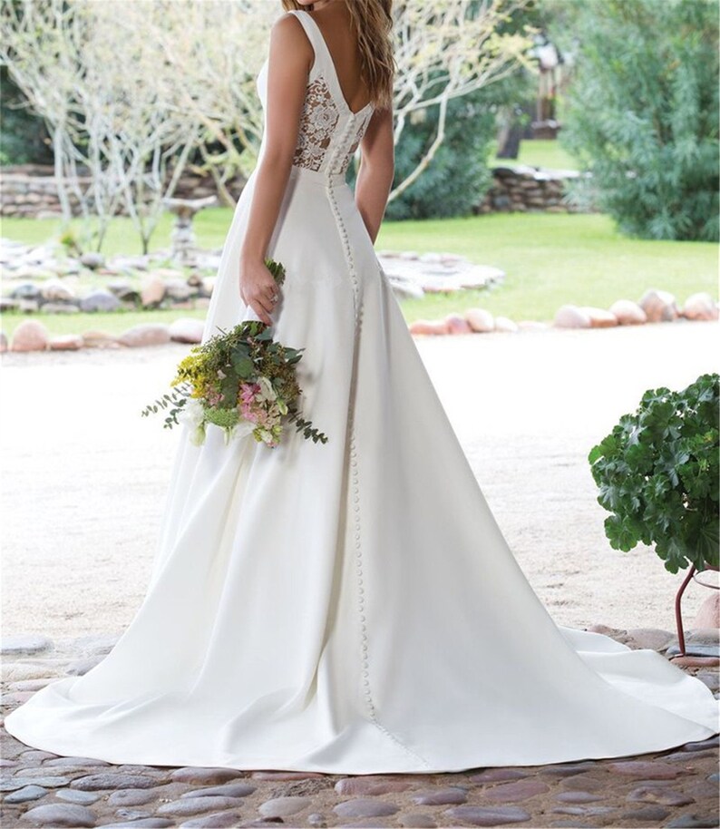 Boho Hochzeit Kleid Strand Brautkleid rustikale Braut ...