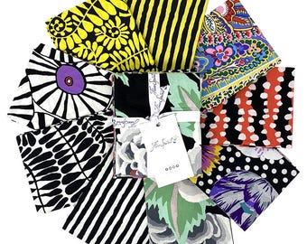 Kaffe Fassett August 2022 Contrast 9pc Fat Quarter FreeSpirit Fabrics