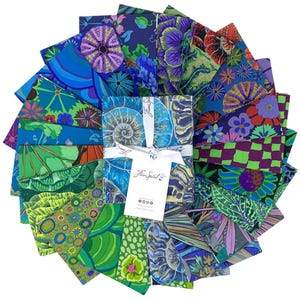 Kaffe Fassett FQ Bundle August 2024 Cool 20pc Fat Quarter FreeSpirit Fabrics