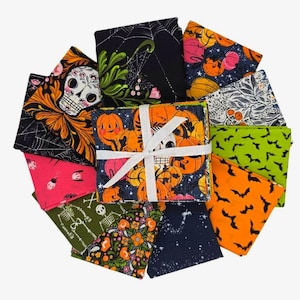 Cori Dantini Hallowen Pretty Creepy FQ Bundle,  11pc. + 1 Panel, FreeSpirit Fabrics