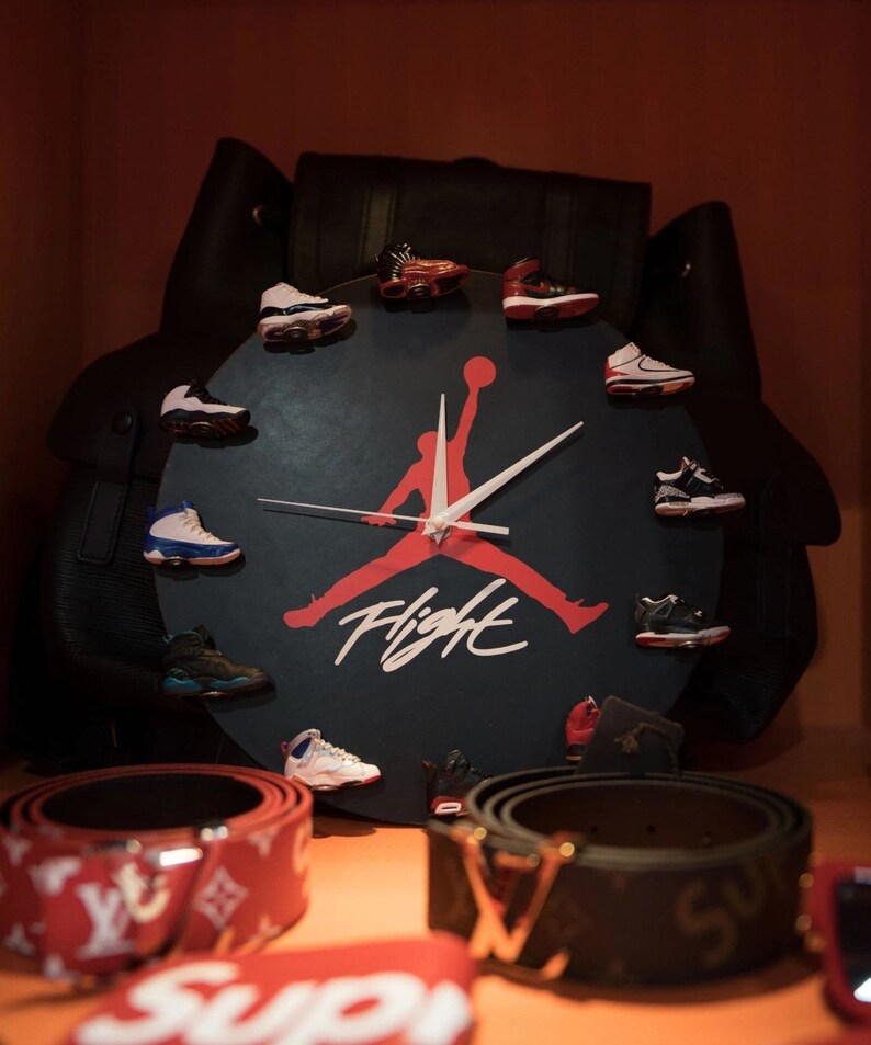3d jordan shoe clock