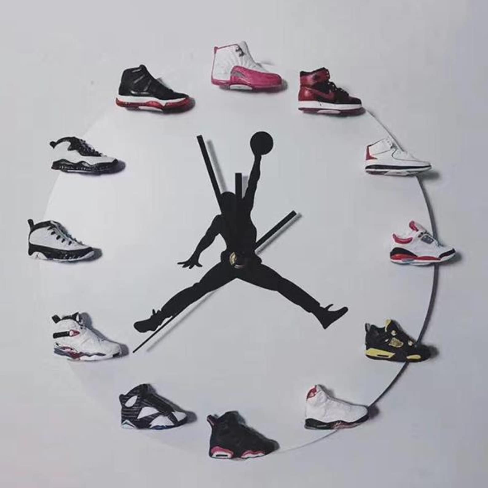 jordan shoe clock