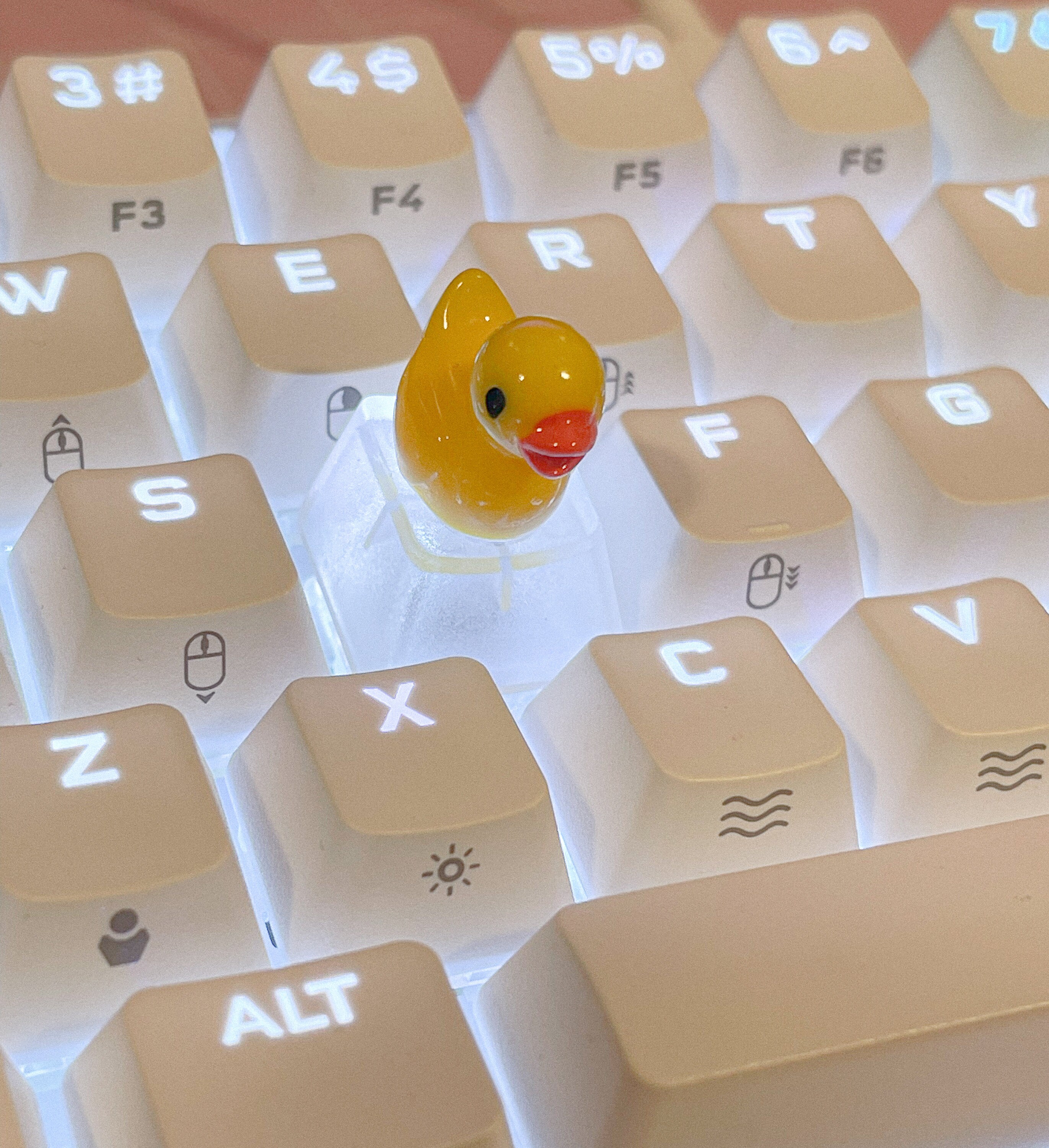 Duck Keycap Rubber Duck Keycap yellow or White Etsy Canada