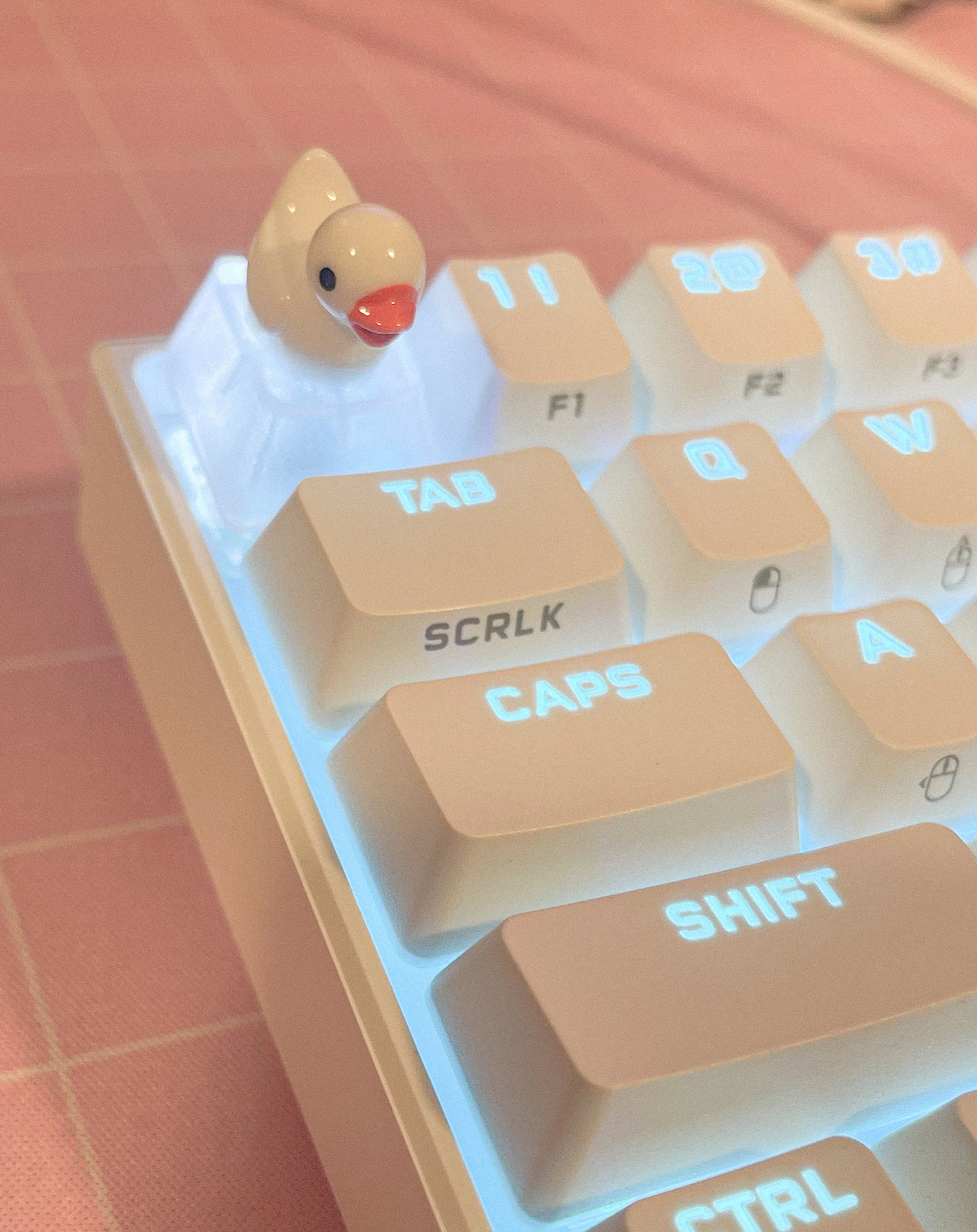 Duck Keycap Rubber Duck Keycap yellow or White Etsy Australia