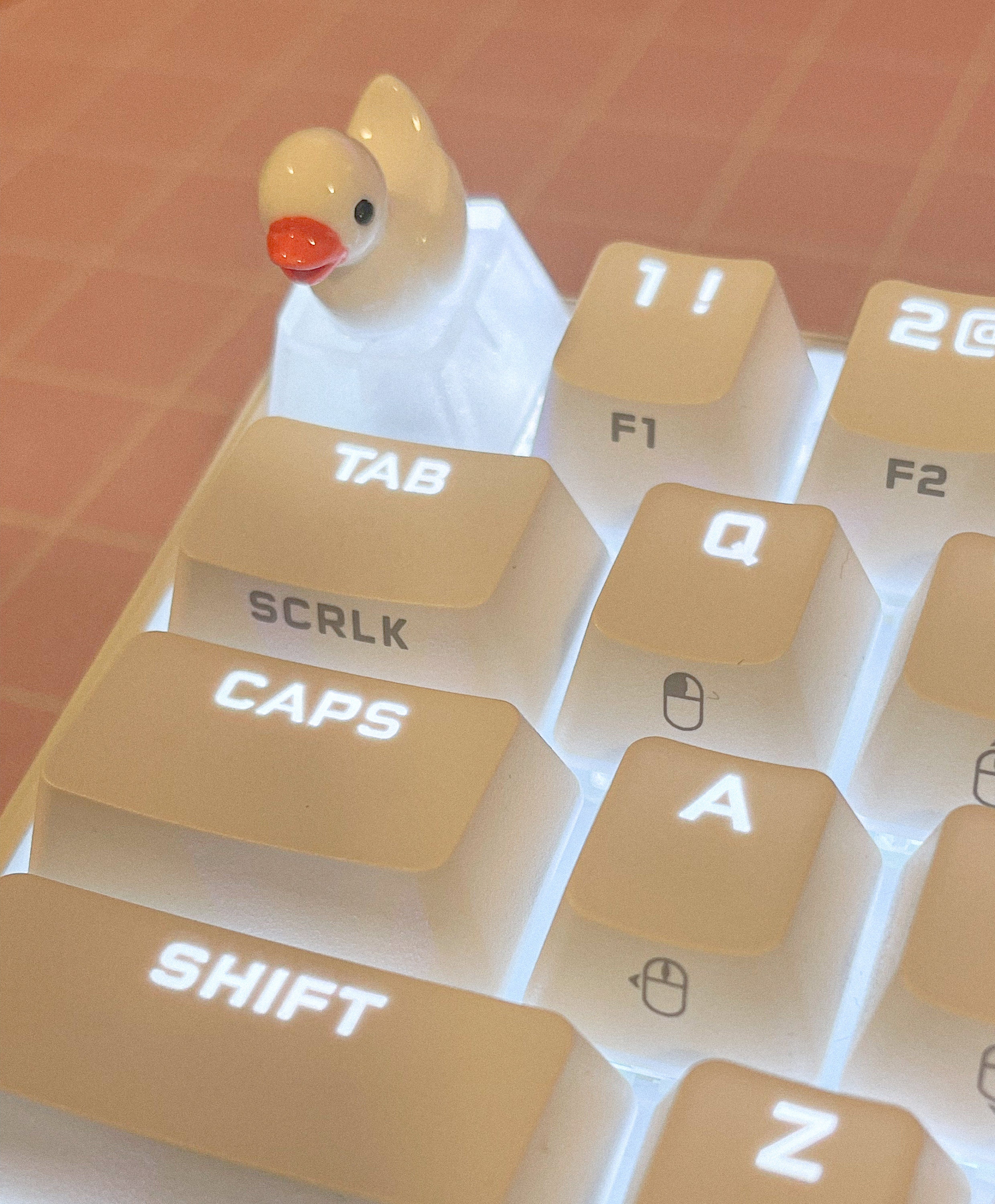 Duck Keycap Rubber Duck Keycap yellow or White Etsy Australia