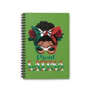 Caderno Espiral de Latinas Orgulhosas | Diário Inspirador para Latinas | Presente para a Escola ou para o Dia a Dia