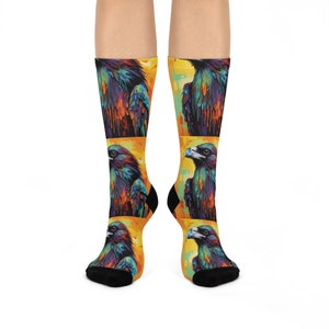 Raven Cushioned Crew Socks