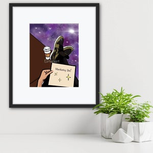 Manifesting Art Print,  Wall Art,  Digital  Illustration, Affordable Art Print