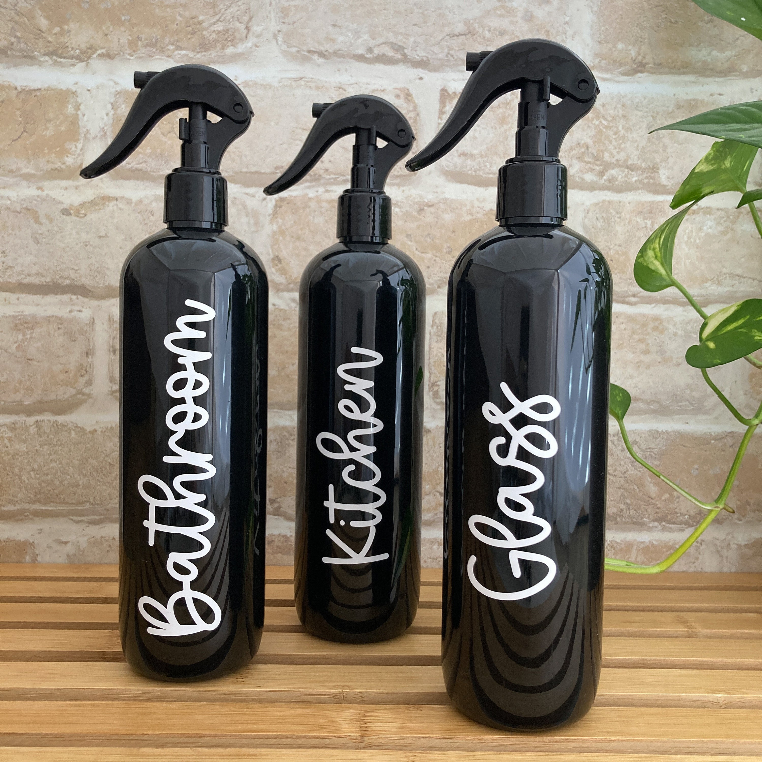 Reusable cleaning bottles Trigger Spray PET Bottles Etsy