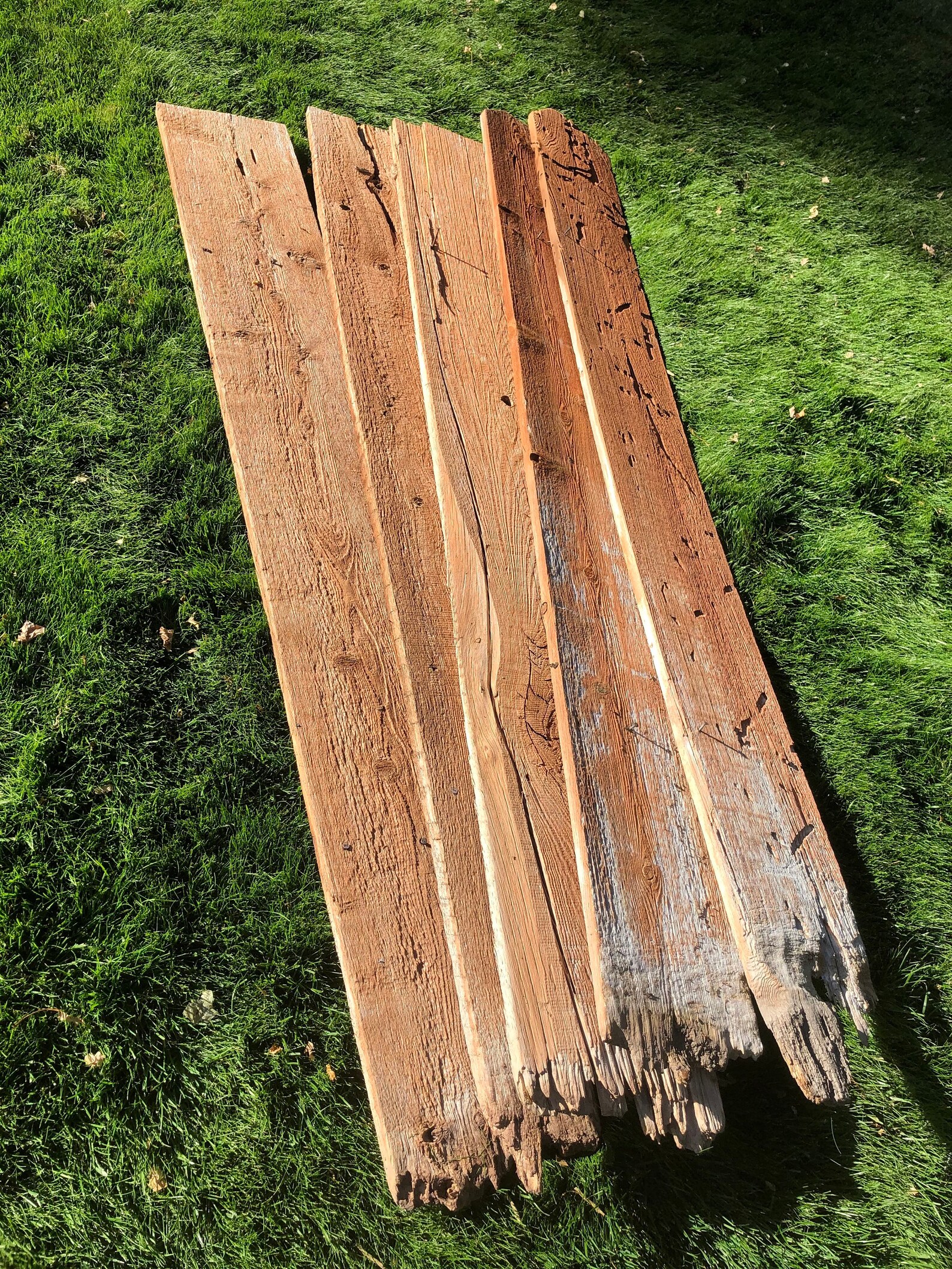 ON SALE Reclaimed Old Fence Wood Boards 5 Fence Boards 62 Weathered