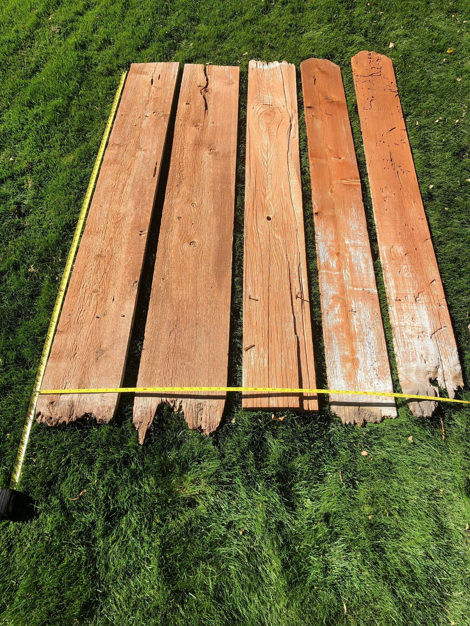 ON SALE Reclaimed Old Fence Wood Boards 5 Fence Boards 62 Weathered