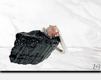 Texas Red Agate Collectors Stone In Sterling Silver, Texas Agate Gemstone Ring