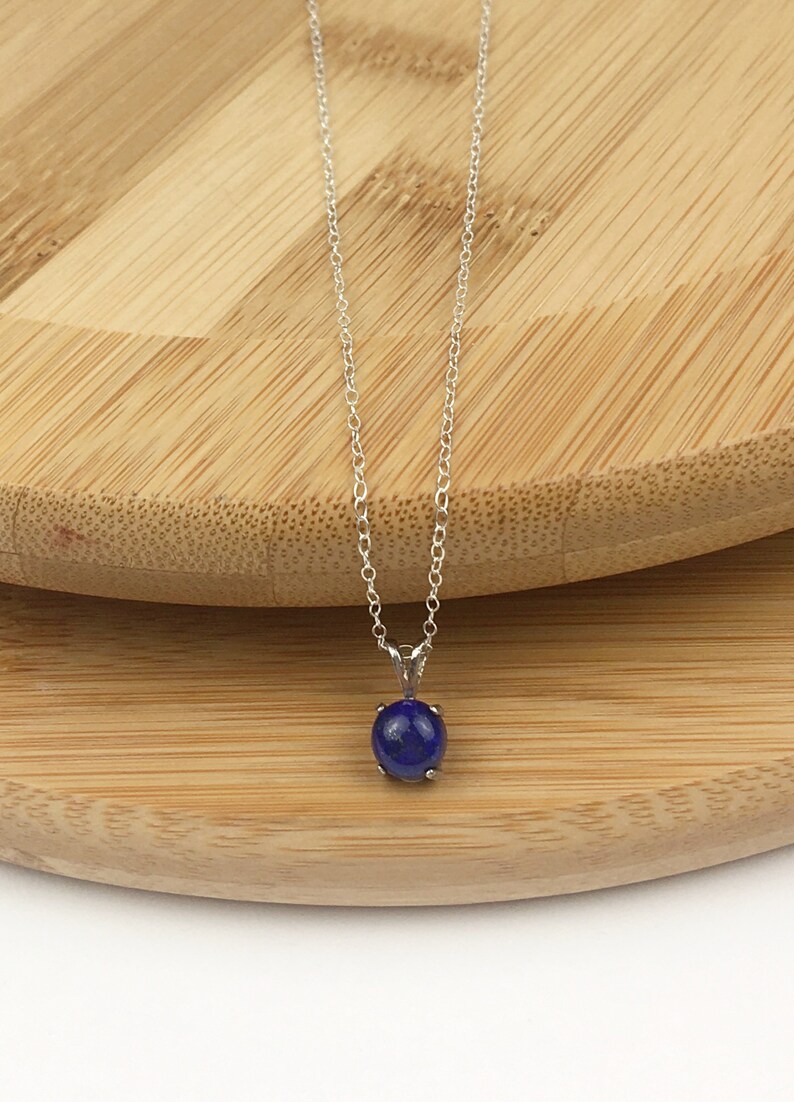 Genuine Blue Lapis Lazuli Libra Necklace Lapis Lazuli Necklace