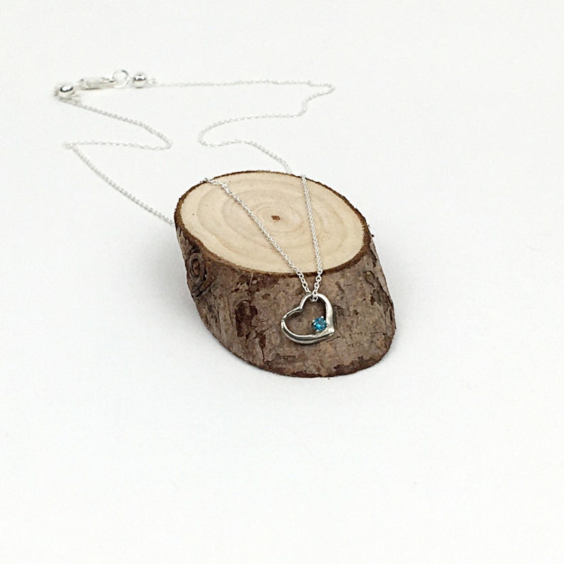 Natural Blue Apatite Gemstone Heart Shaped Blue Apatite Necklace Blue Apatite Necklace