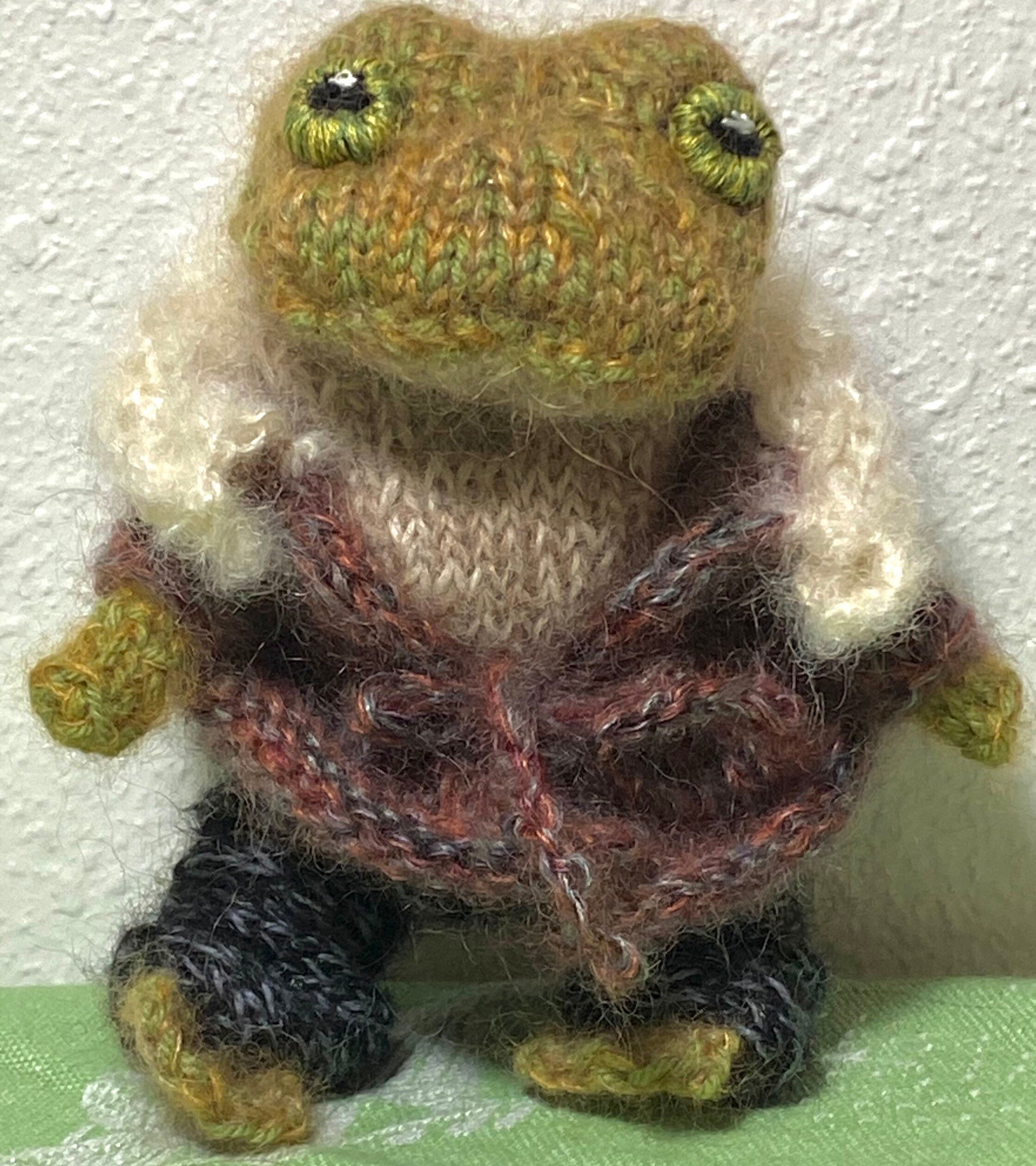 Toad from Wind in the Willows. Hand knit Etsy