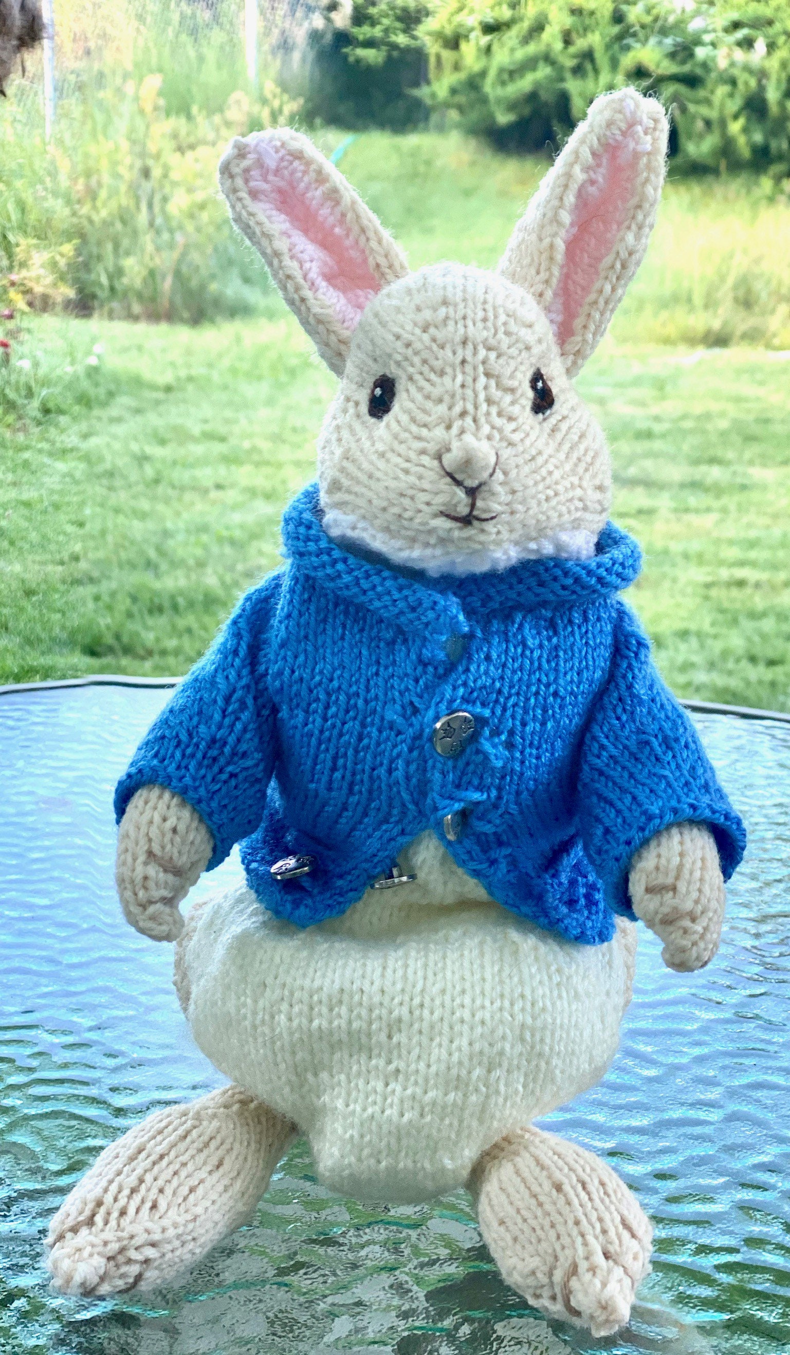 Custom order Peter Rabbit hand knitted Etsy