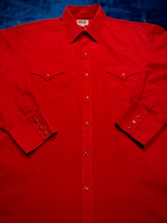 80’s Ely Cattlemen “Since 1878” Classic Red Long … - image 2
