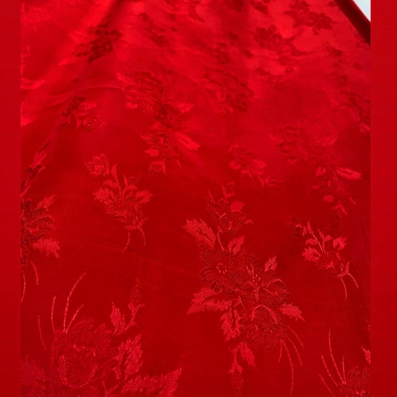 50’s/60’s Red Brocade Formal Skirt - image 2