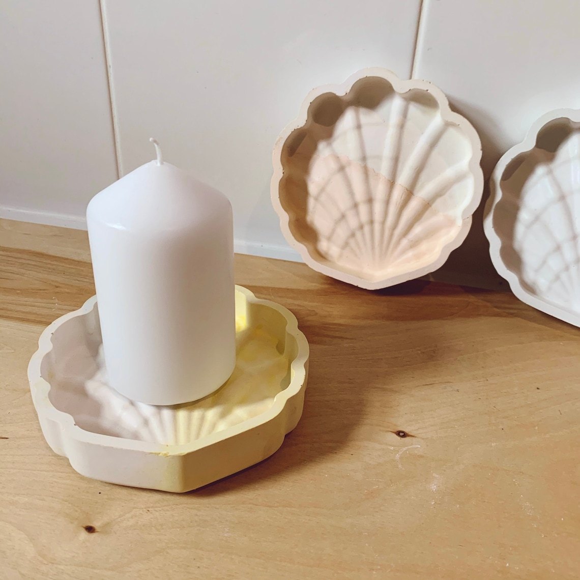 plaster of paris trinket dish