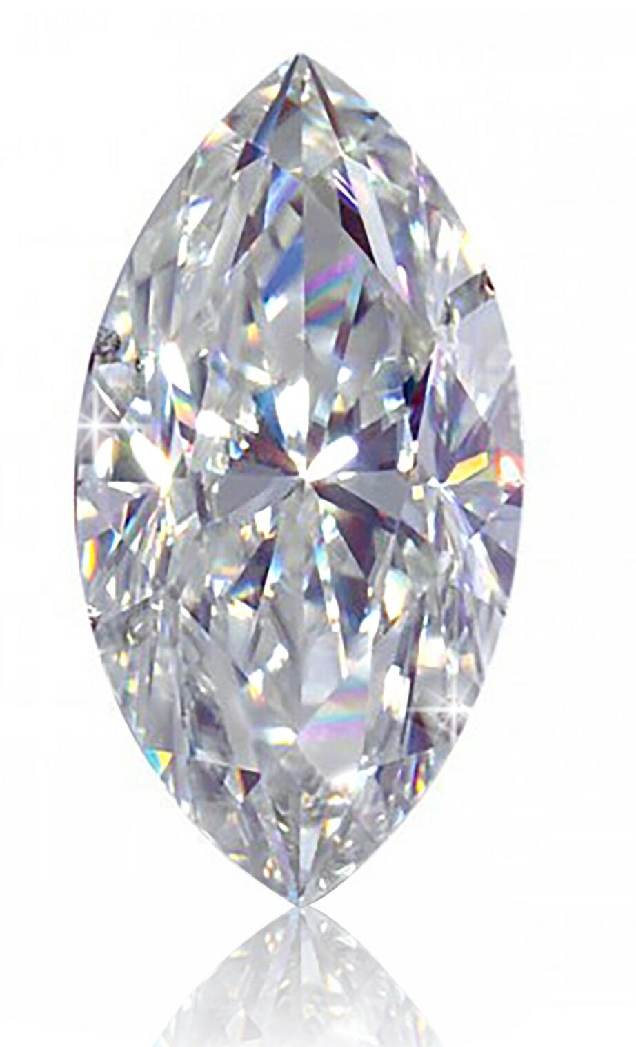 Lot De 52 Zircons Cubiques Blancs – Taille Marquise 3x6 Mm – 19,5 Carats – P-3468