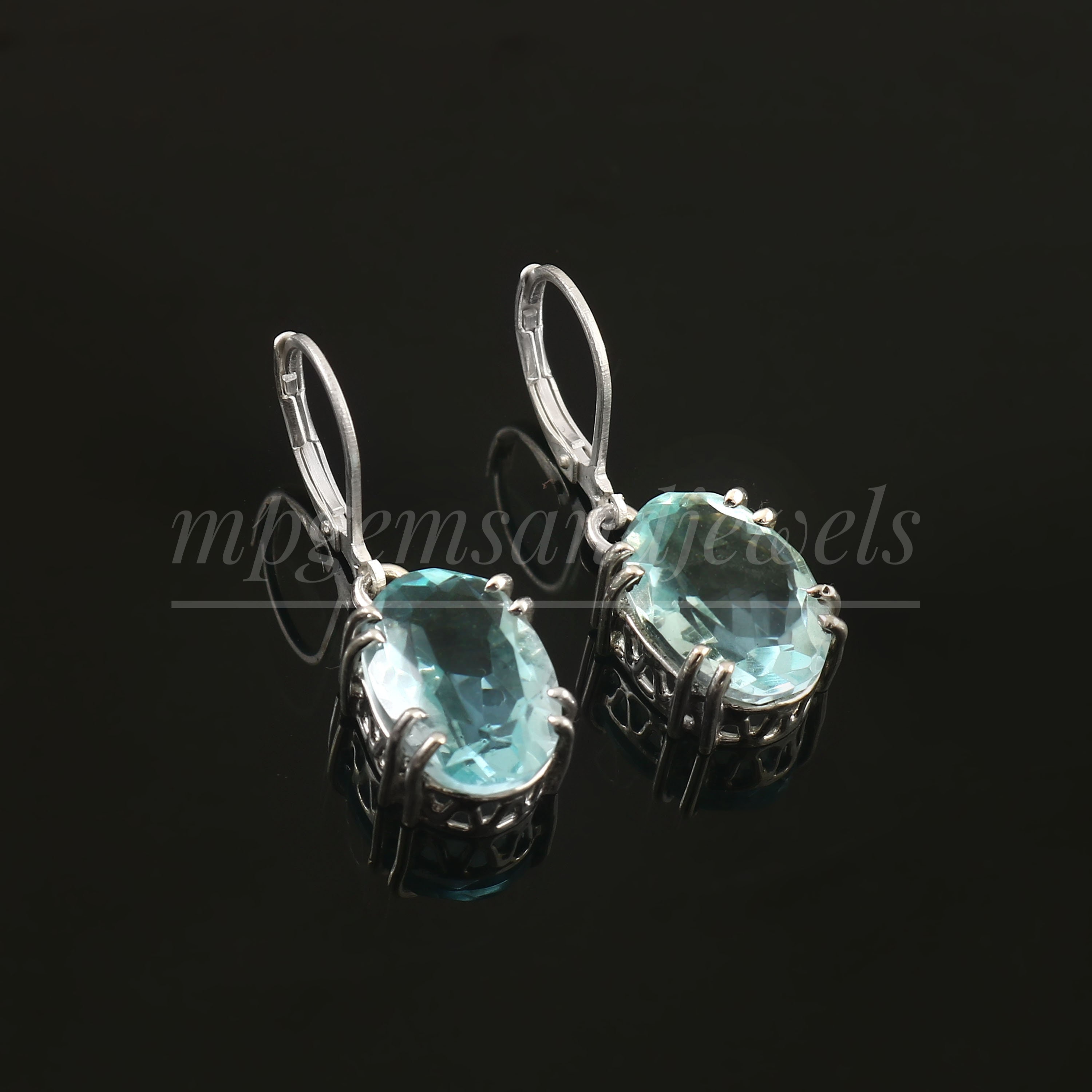 Orecchini In Argento Sterling 925 Con Gemma Di