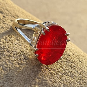 Ruby Ring,Natural burmese Ruby, 925 Sterling Silver, Handmade Ring, Solitaire Ring,Engagement Ring,Promise Ring,Gift For Her,Birthstone Ring