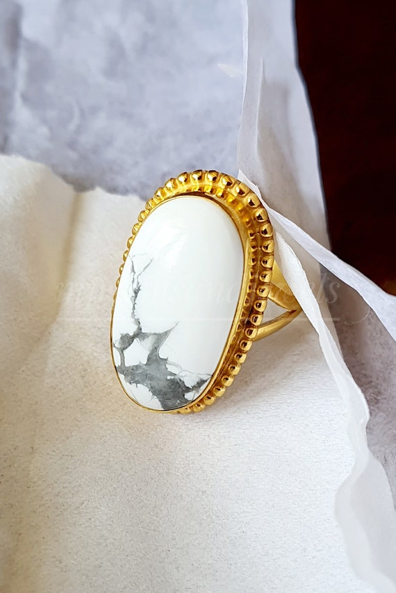 Howlite Ring, White Buffalo Turquoise Ring 925 Solid Sterling Silver Ring X Mas Gifts, Silver Ring, Big Stone Ring, Women's Ring Rings Gift - Etsy Howlite Ring, White Buffalo Turquoise Ring 925 Solid Sterling Silver Ring X Mas Gifts, Silver Ring, Big Stone Ring, Women's Ring Rings Gift - Etsy