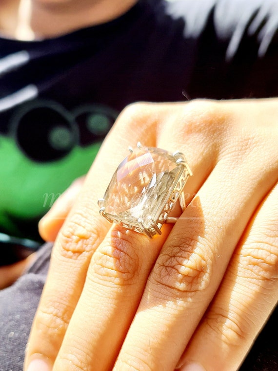 Smoky Quartz Ring,925 Sterling Silver Ring, Handmade Ring, Womens Ring, Large Natural Quartz Gemstone Ring, Bohemian Ring, Statement Ring - Etsy Smoky Quartz Ring,925 Sterling Silver Ring, Handmade Ring, Womens Ring, Large Natural Quartz Gemstone Ring, Bohemian Ring, Statement Ring - Etsy